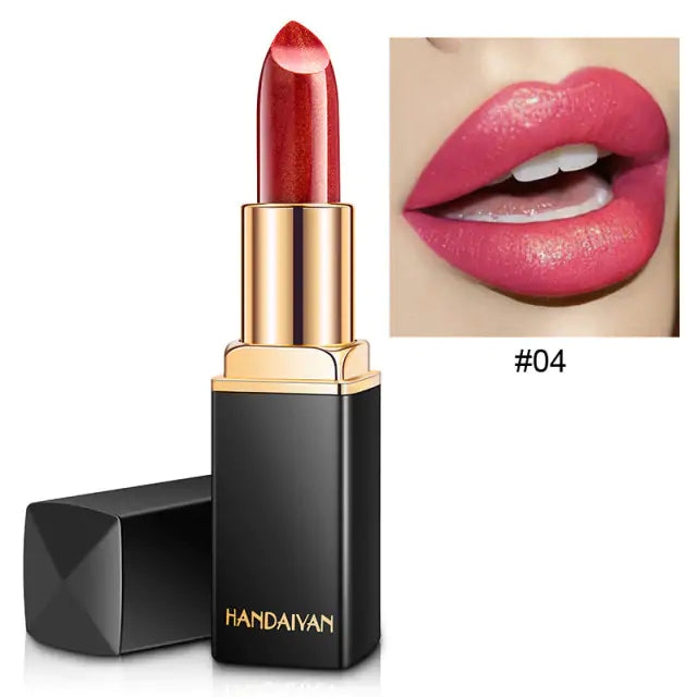 Glam-Shine 9 Colors Waterproof Glitter Lipstick