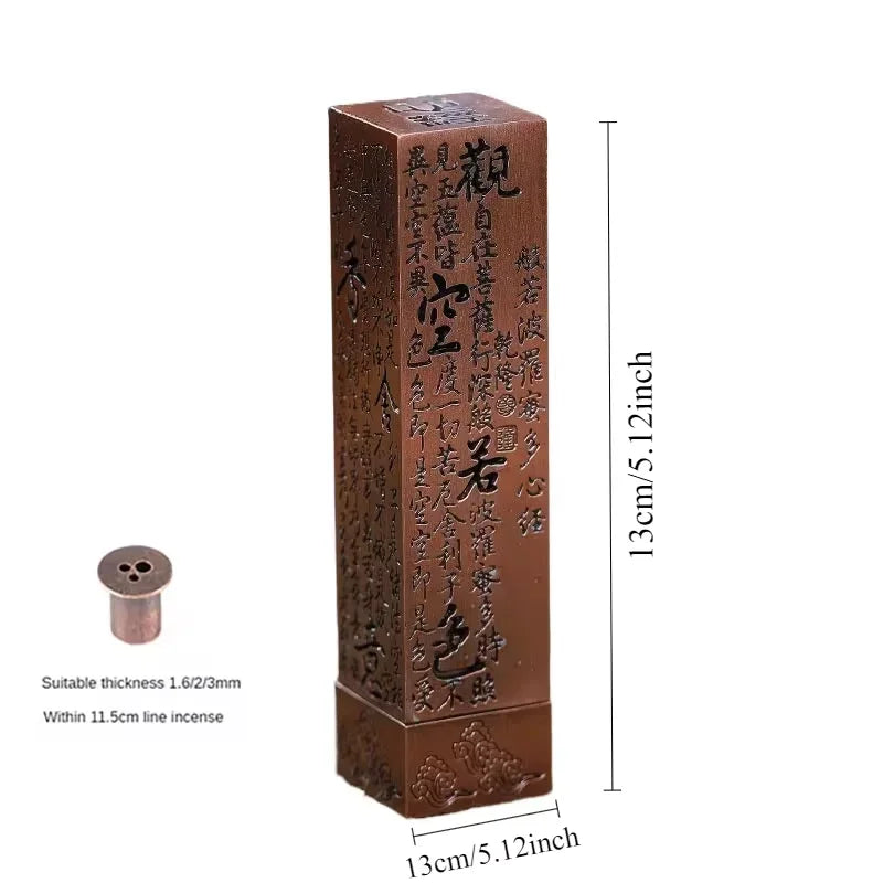 Meridian Heart Vertical Hollow Incense Burner