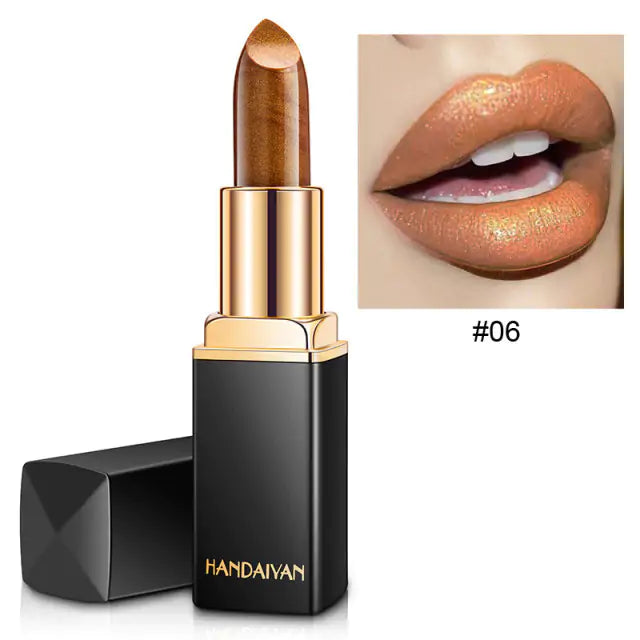 Glam-Shine 9 Colors Waterproof Glitter Lipstick
