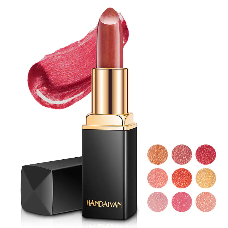 Glam-Shine 9 Colors Waterproof Glitter Lipstick