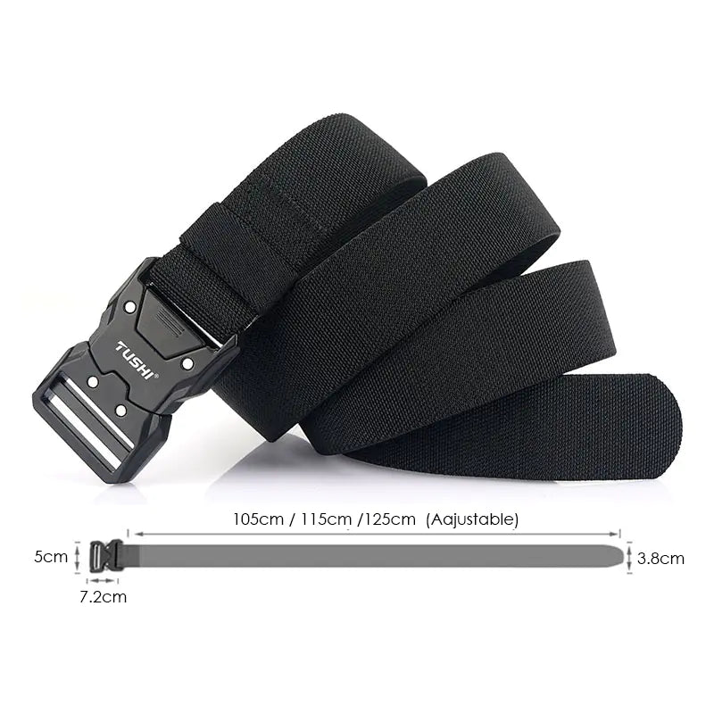 Military Style Tactical Belt - Quick Release Buckle