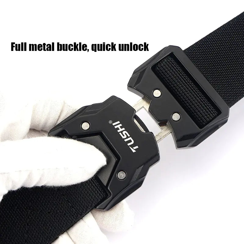 Military Style Tactical Belt - Quick Release Buckle