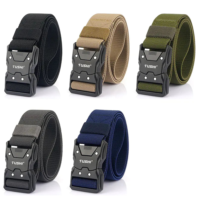 Military Style Tactical Belt - Quick Release Buckle