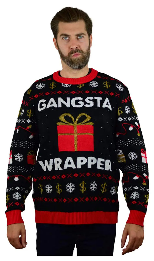 MTM Ugly Christmas Sweater - Gangsta Wrapper
