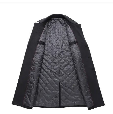 MTM Men's Wool Blend Long Pea Coat