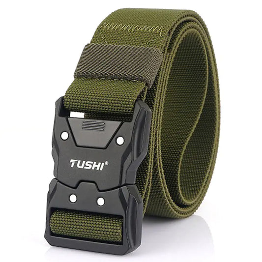 Military Style Tactical Belt - Quick Release Buckle